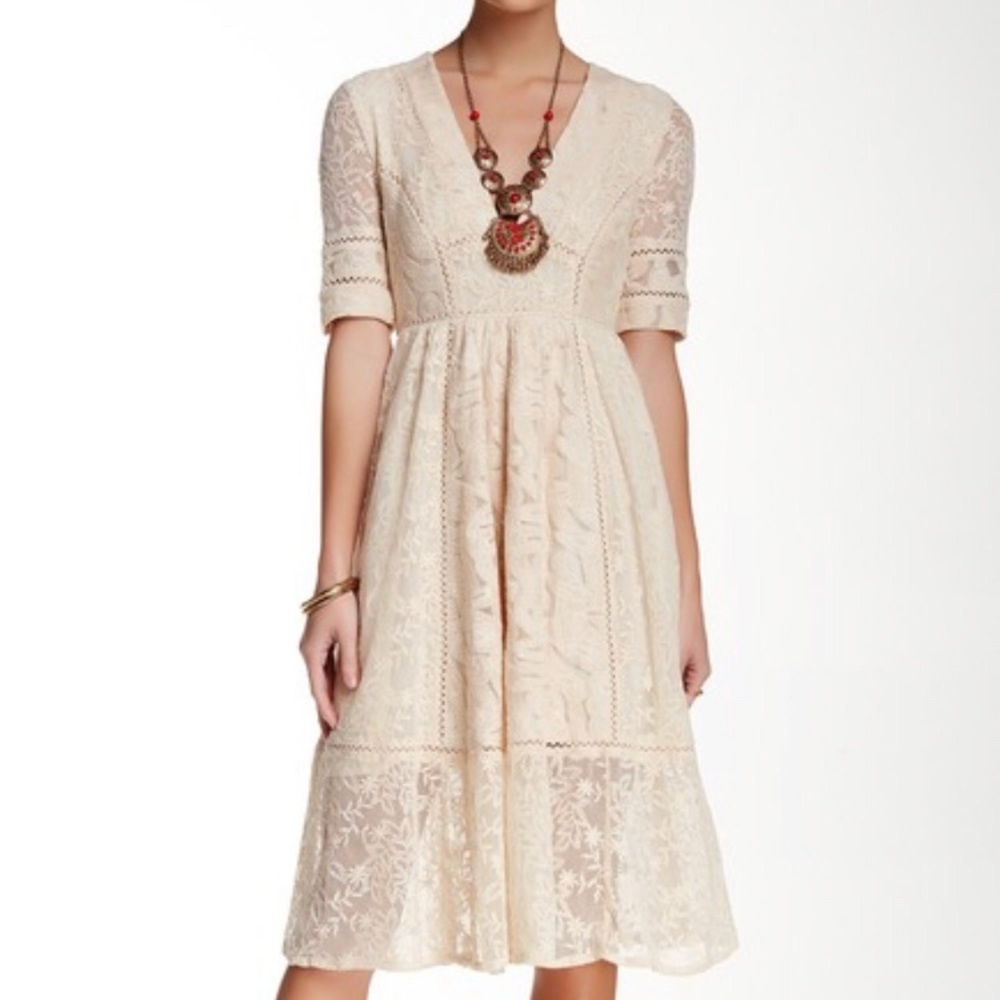 Size 6 Free People Mountain Laurel Lace Dress